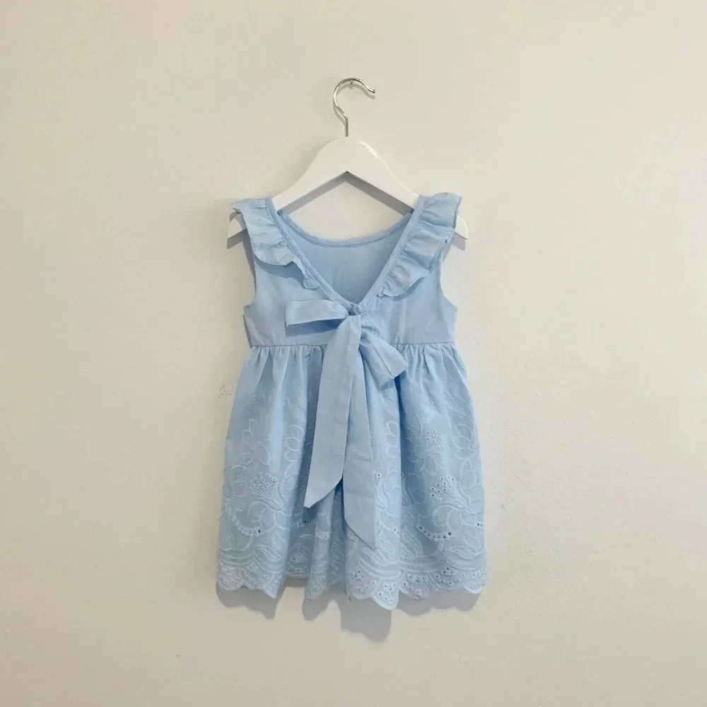 NWT Pretty Girls Sun Dress Eyelet Lace Embroidery Bohemian Spring & Summer 4T